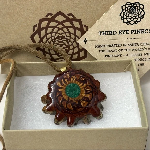 Third Eye Pinecone Necklace - Picture 1 of 12